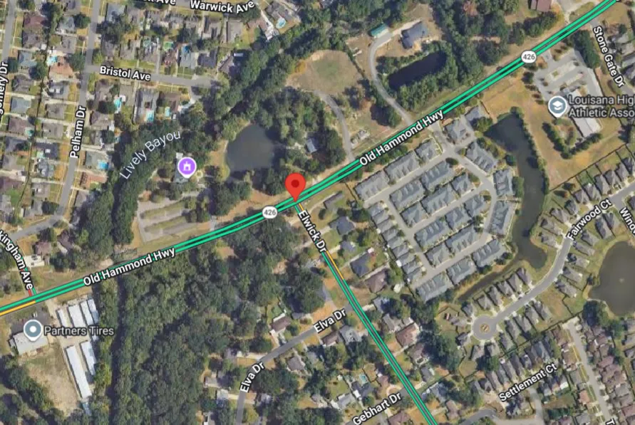Baton Rouge, LA – Injury Crash Reported on Old Hammond Hwy at Elwick Dr