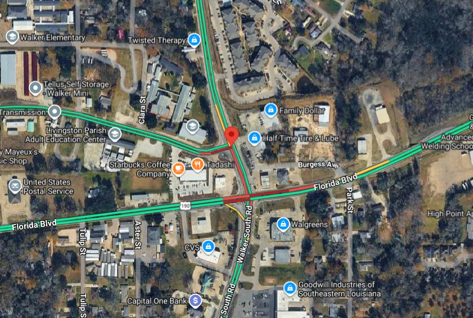 Unrestrained Motorist Killed in Single-Vehicle Livingston Parish Crash